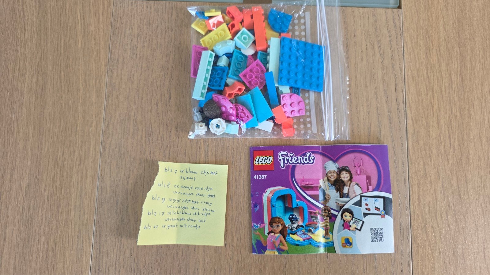 41387 Lego Friends Olivia’s hartvormige zomerdoos barbecue, Ophalen, Gebruikt, Lego