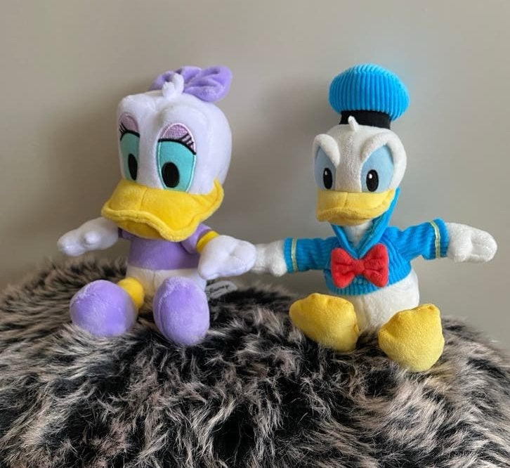 Katrien duck met Donald Duck knuffels. 25 cm, Verzenden, Zo goed als nieuw, Overige typen