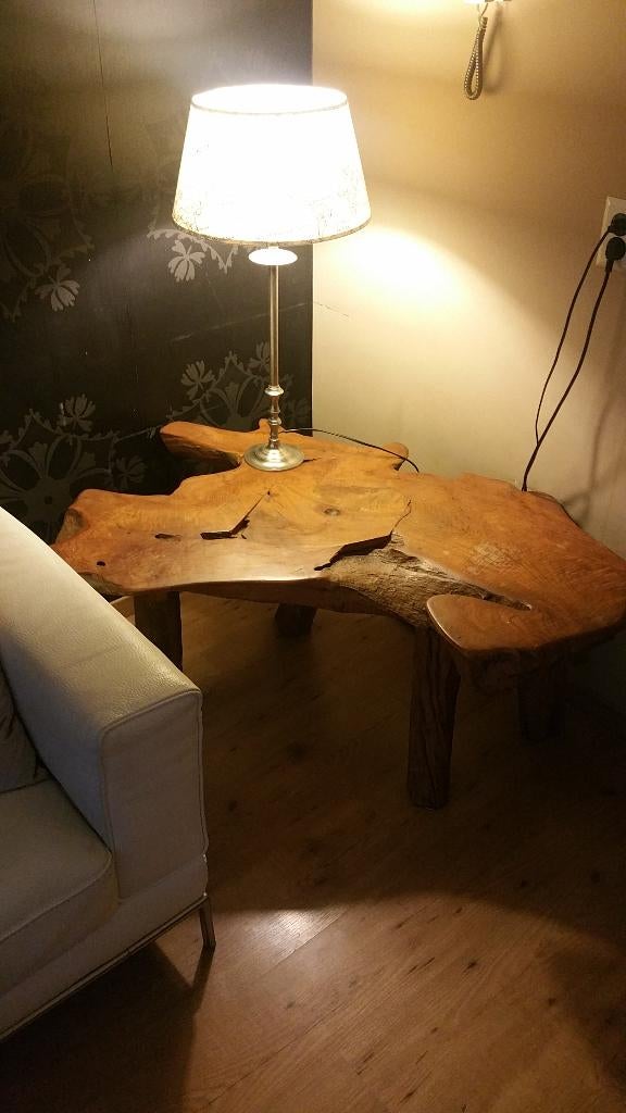 Teak wortel Salon tafel, Huis en Inrichting, Ophalen, Gebruikt, 100 tot 150 cm, 50 tot 75 cm