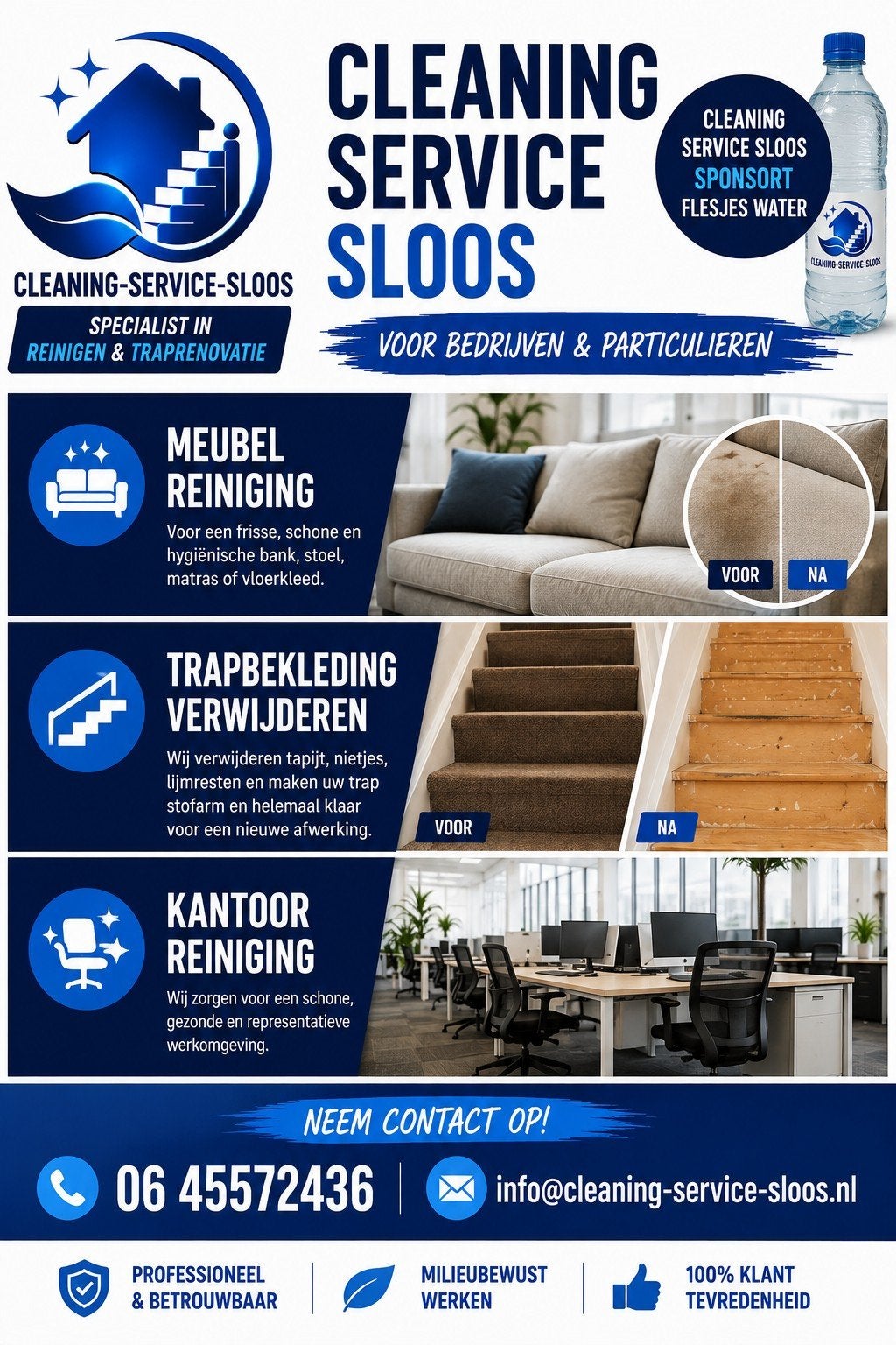 Trapbekleding verwijderen & lijmresten verwijderen e, Doe-het-zelf en Verbouw, Verf, Beits en Lak, Verzenden, Nieuw