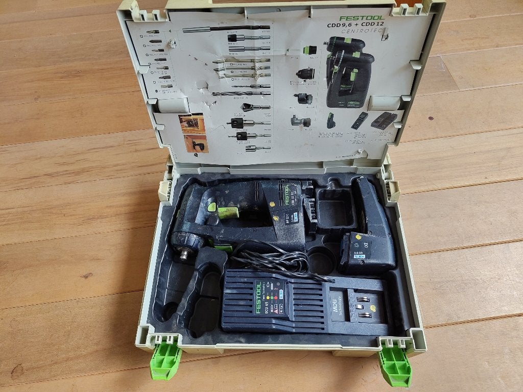 Festool schroefboormachine CDD 12, Doe-het-zelf en Verbouw, Gebruikt, Variabele snelheid, Ophalen of Verzenden, Boor- en Schroefmachine