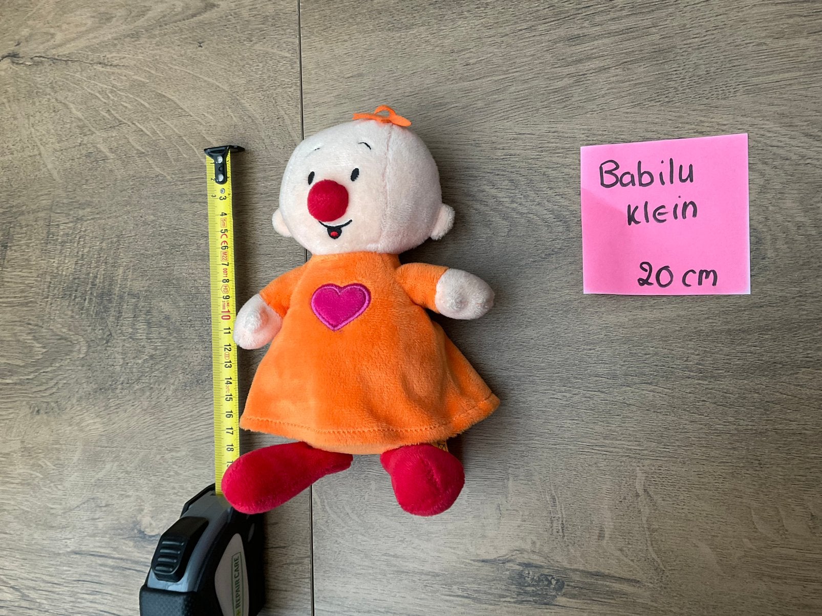 Nieuwe zgan Babilu knuffel ca 20cm van Bumba Studio 100, Verzamelen, Ophalen, Overige figuren, Nieuw, Beeldje of Figuurtje