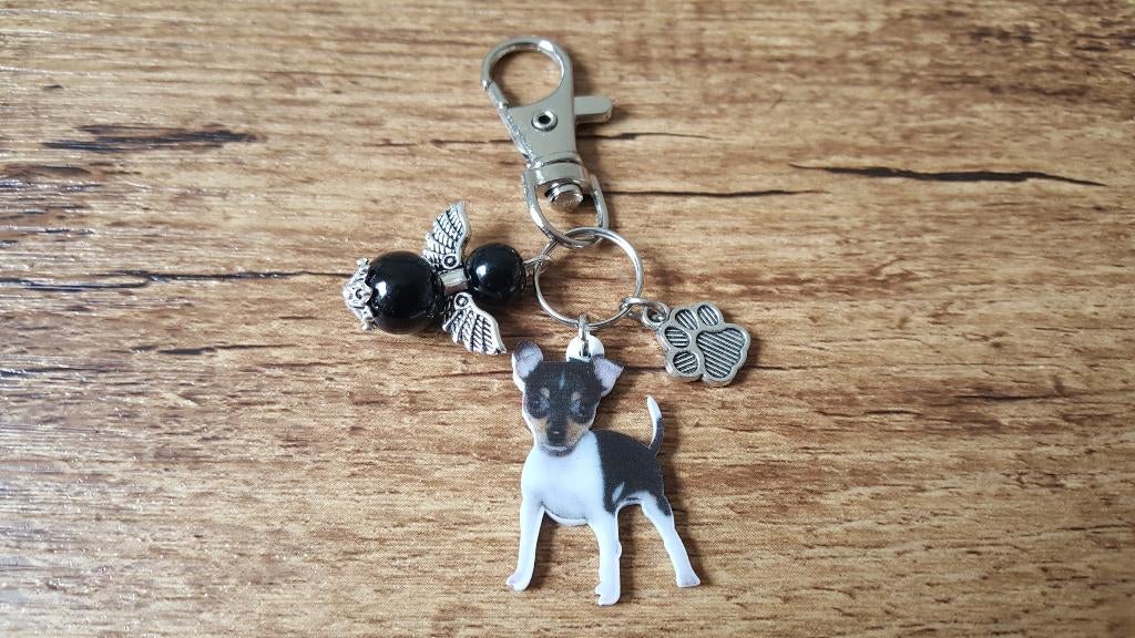 Sleutelhanger Boeren Fox pup met beschermengeltje, Verzenden, Nieuw, Dier of Natuur
