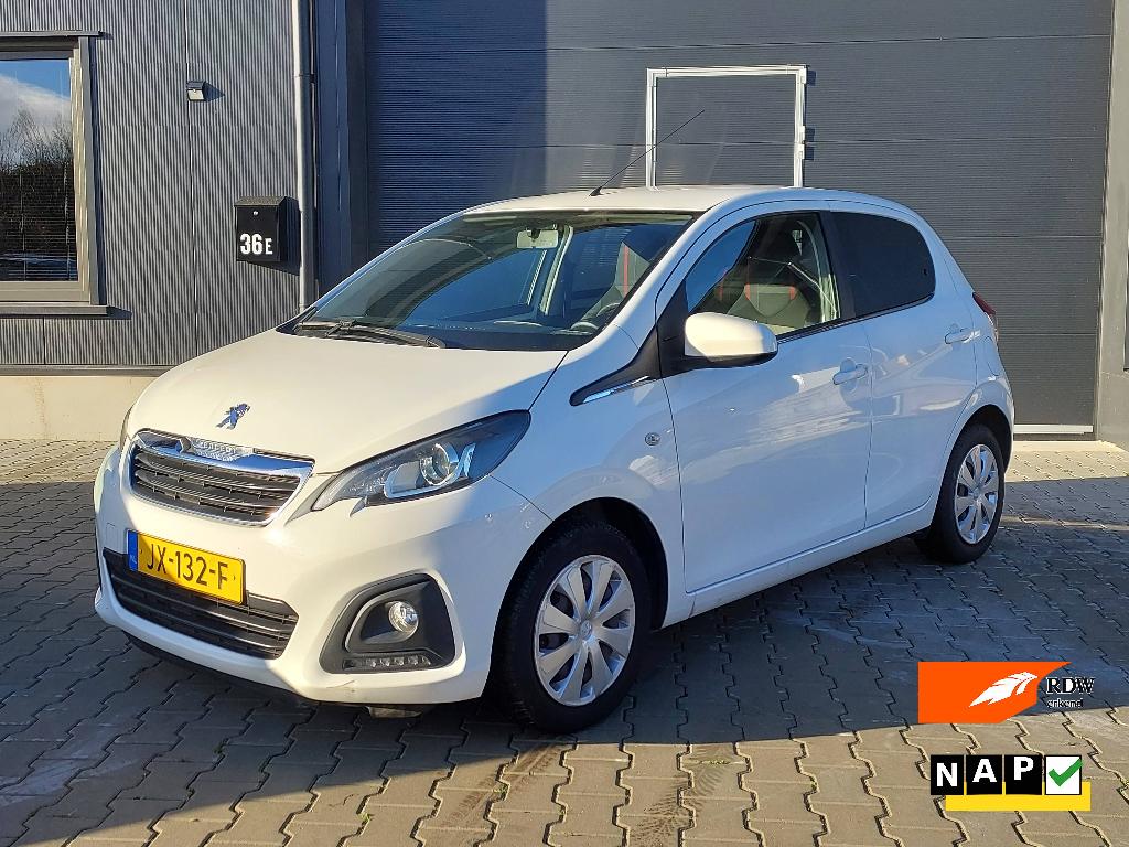 Peugeot 108 1.0 5DR 2016 airco 149050km NAP ZOMERKORTING!!, Voorwielaandrijving, Euro 5, Stof, Zwart