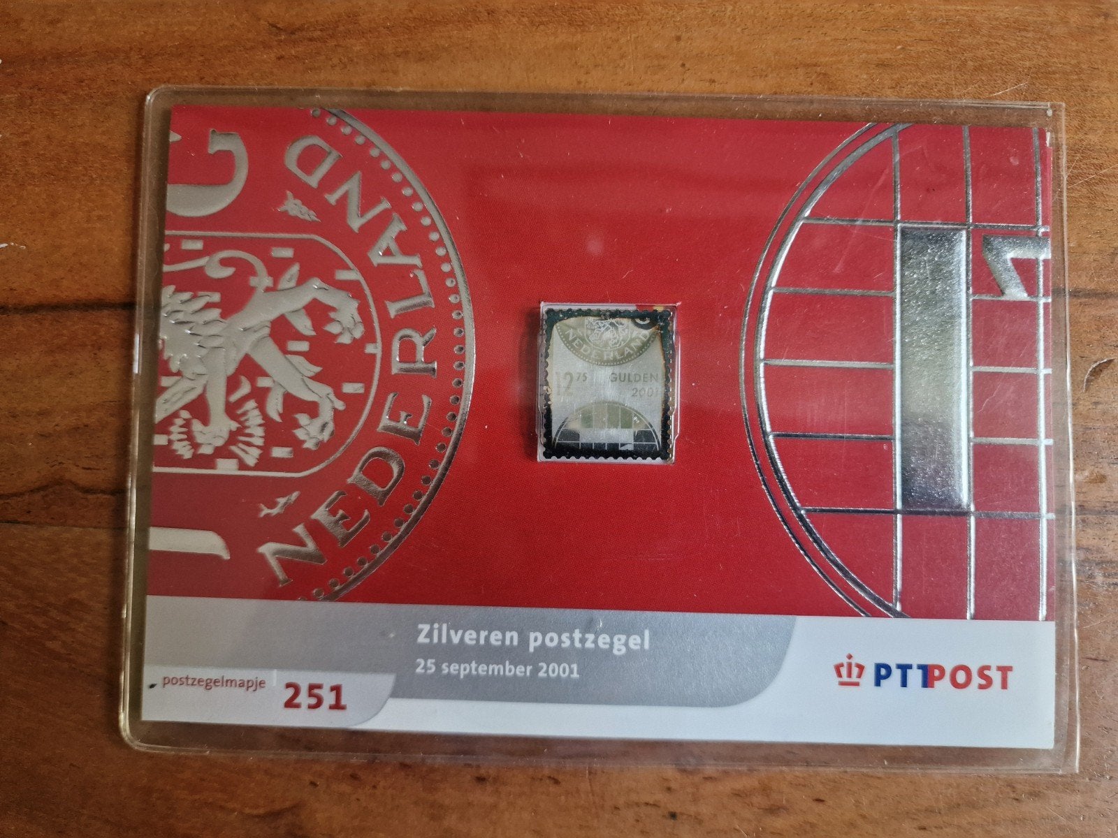 Zilveren Postzegel Nederland 2001 - PTT Post, Ophalen of Verzenden