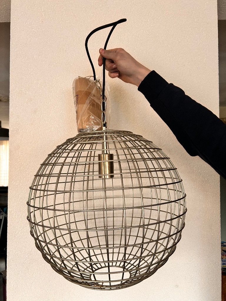 Metalen bollamp ca. 40 doorsnede., Ophalen, Nieuw, Metaal