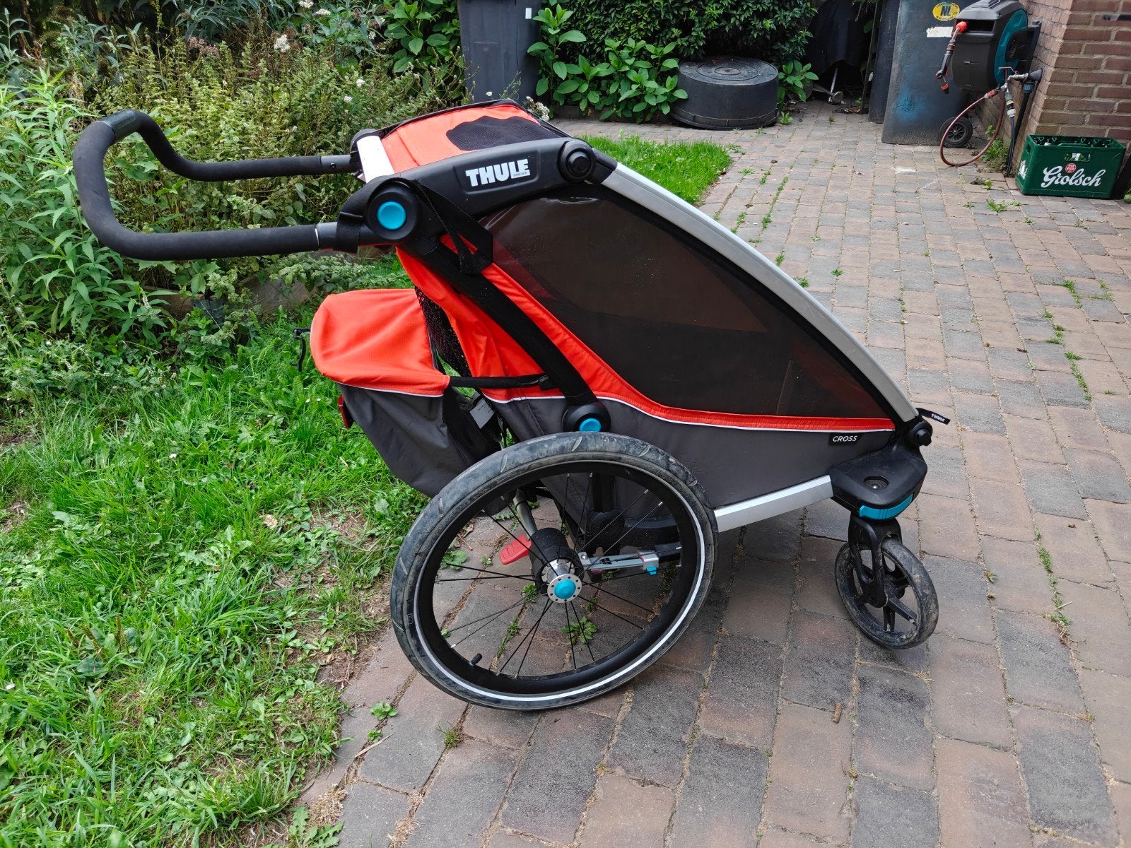 Thule Chariot Cross Kinderkar - 1 zits, Ophalen, Opvouwbaar, Zo goed als nieuw, Thule