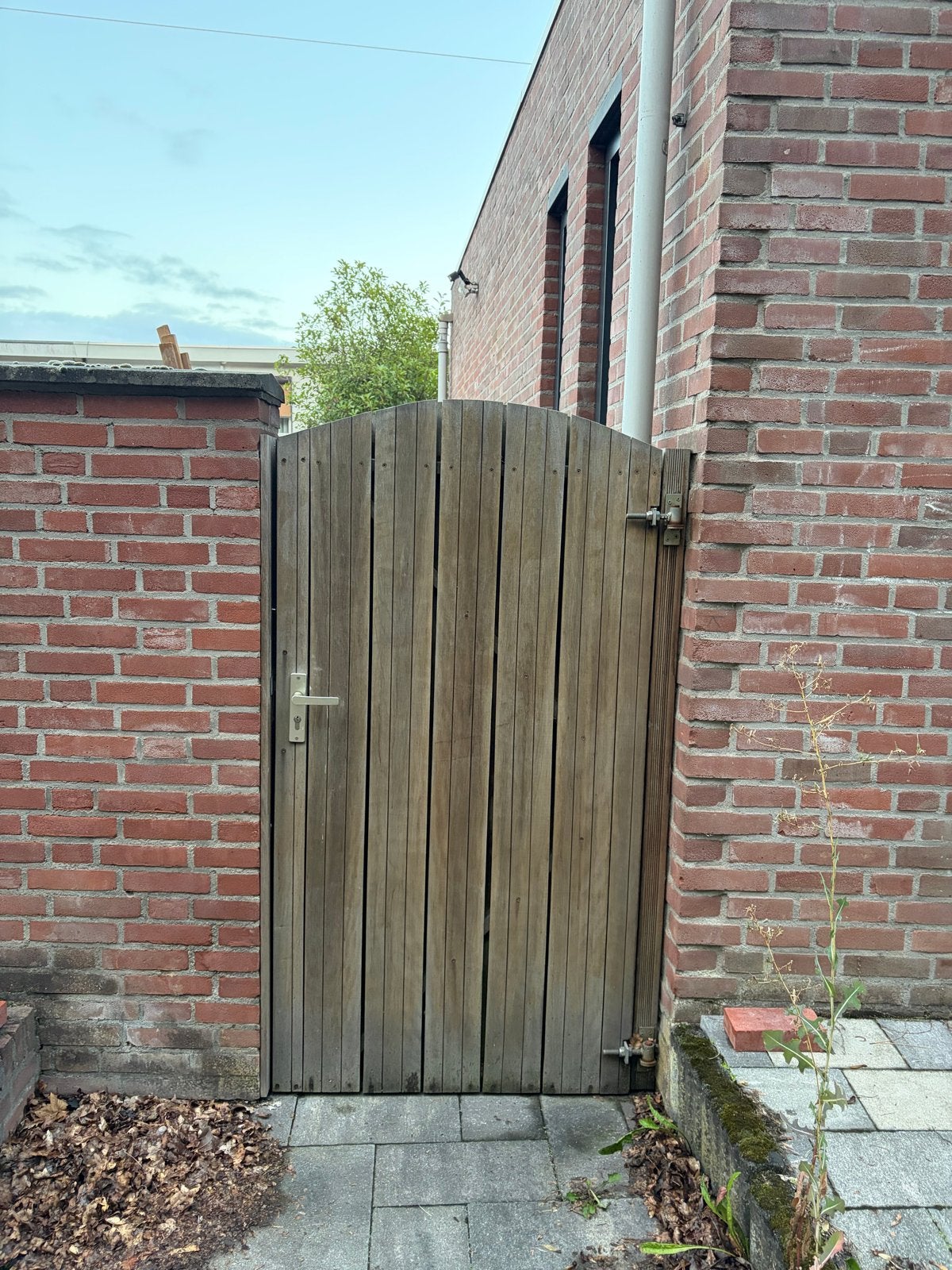 Houten tuinpoort - Gebruikt, Tuin en Terras, Ophalen, Met poort, Gebruikt, Tuinhek