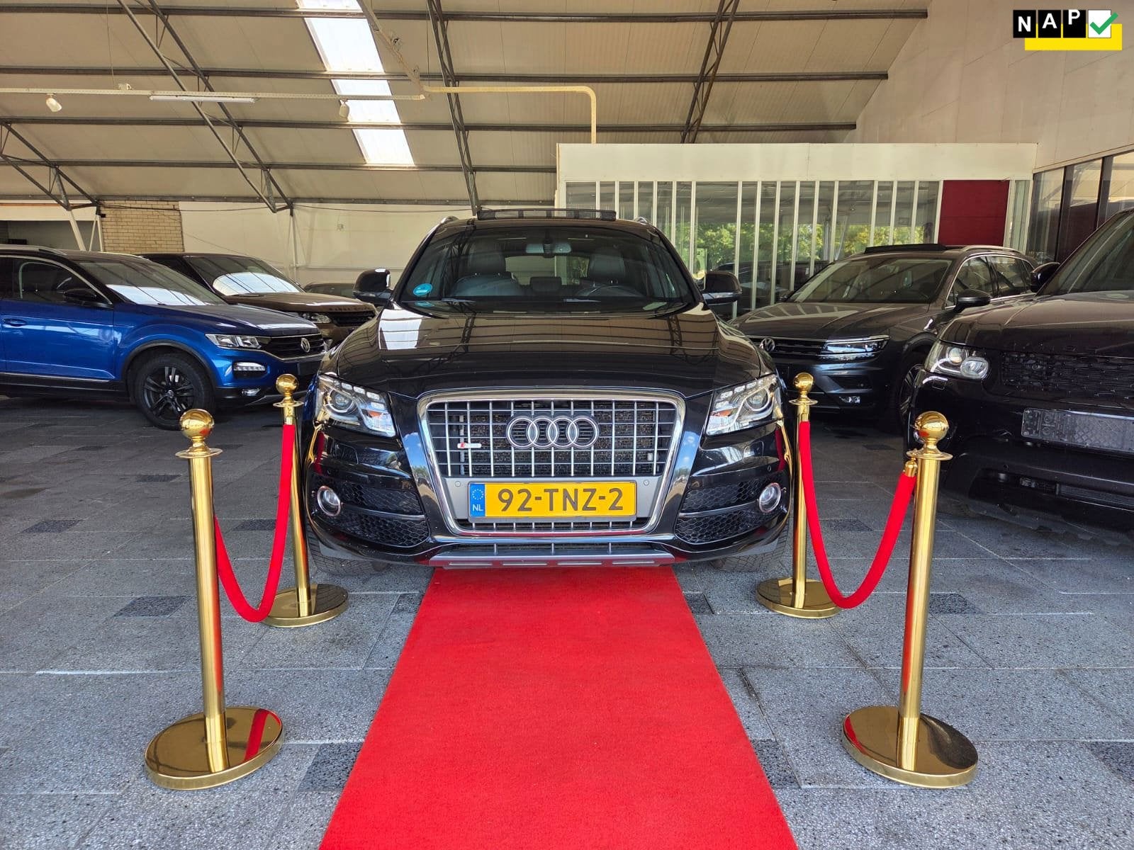 Audi Q5 2.0 TFSI 4X4 PANORAMA 3 X S-Line !, Auto's, Automaat, Gebruikt, 4 cilinders, Zwart