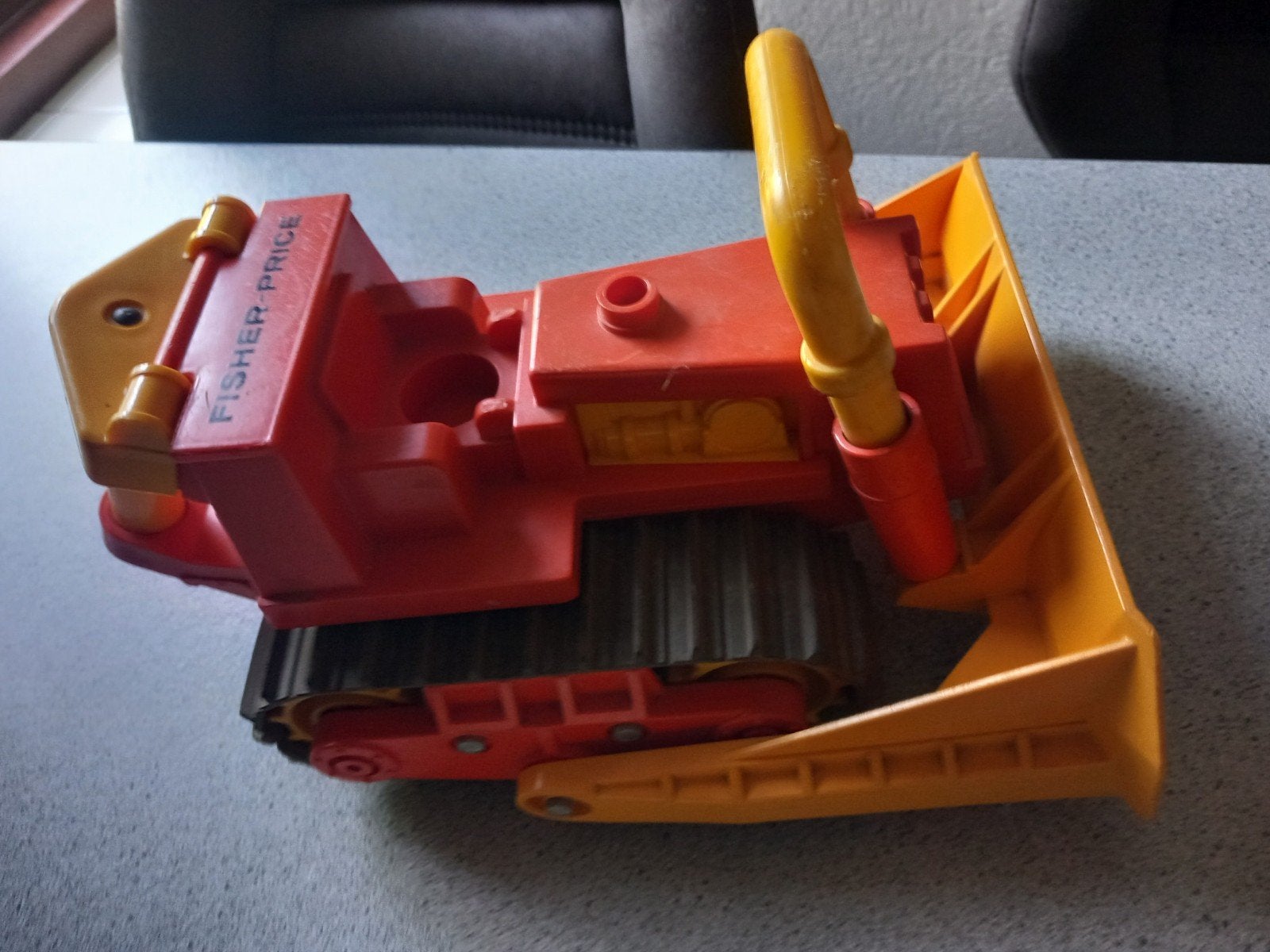 Vintage Fisher-Price Bulldozer Speelgoed, Ophalen of Verzenden, Gebruikt, Auto of Voertuig
