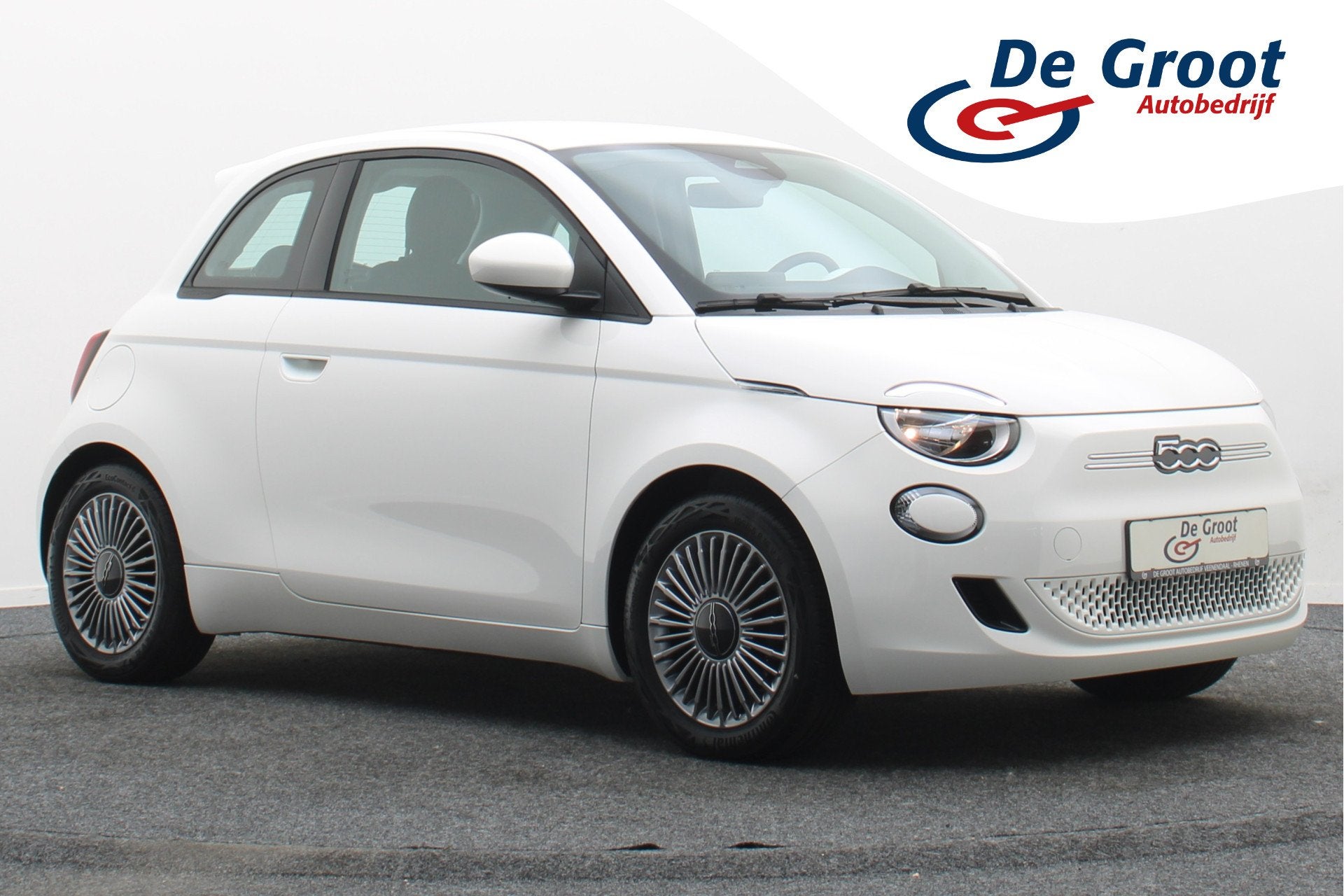 Fiat 500E Icon 42 kWh Virtual Cockpit, Cruise, Apple Carplay, Auto's, Fiat, Stof, Gebruikt, Zwart, LED verlichting