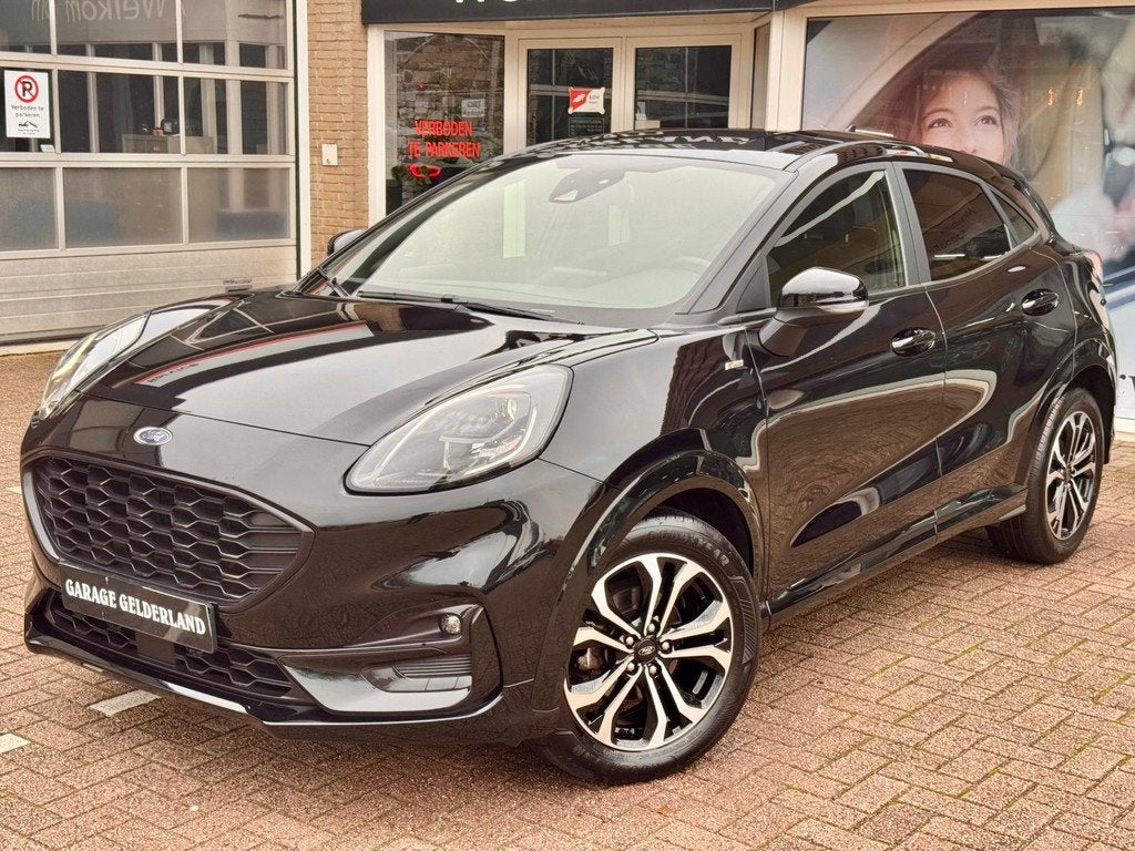 Ford PUMA ST-Line X Night | Full-led | Xenon | Navi | Cruise, Zwart, 665 kg, Bedrijf, Hybride Elektrisch/Benzine