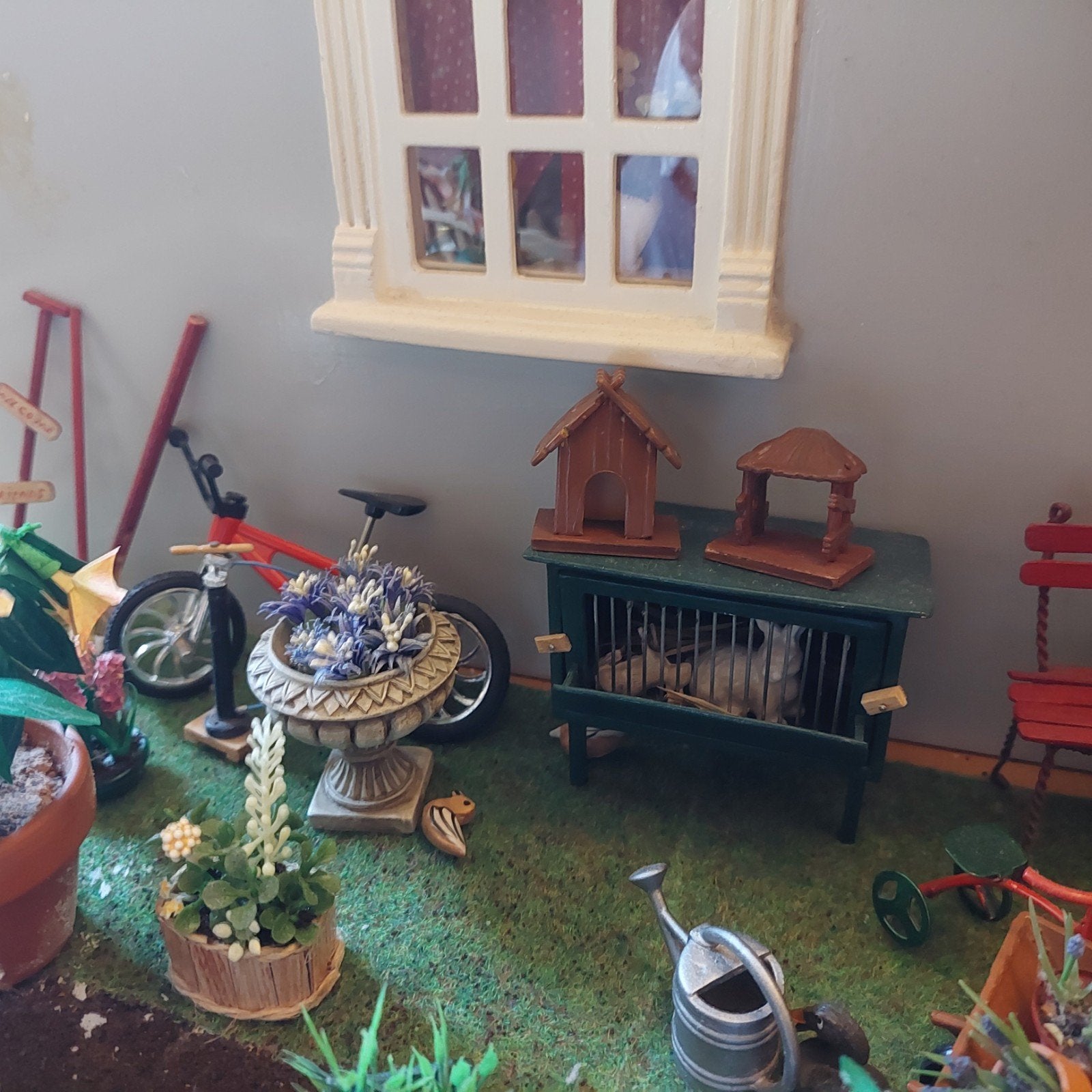 vogel voeder huusje voor poppenhuis, Ophalen of Verzenden, Zo goed als nieuw, Poppenhuis