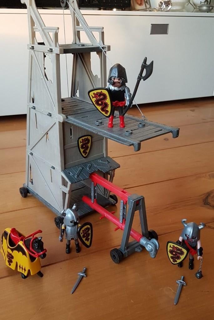 4441 Playmobil Aanvalstoren van de drakenslang met stormram, Ophalen of Verzenden, Zo goed als nieuw, Complete set