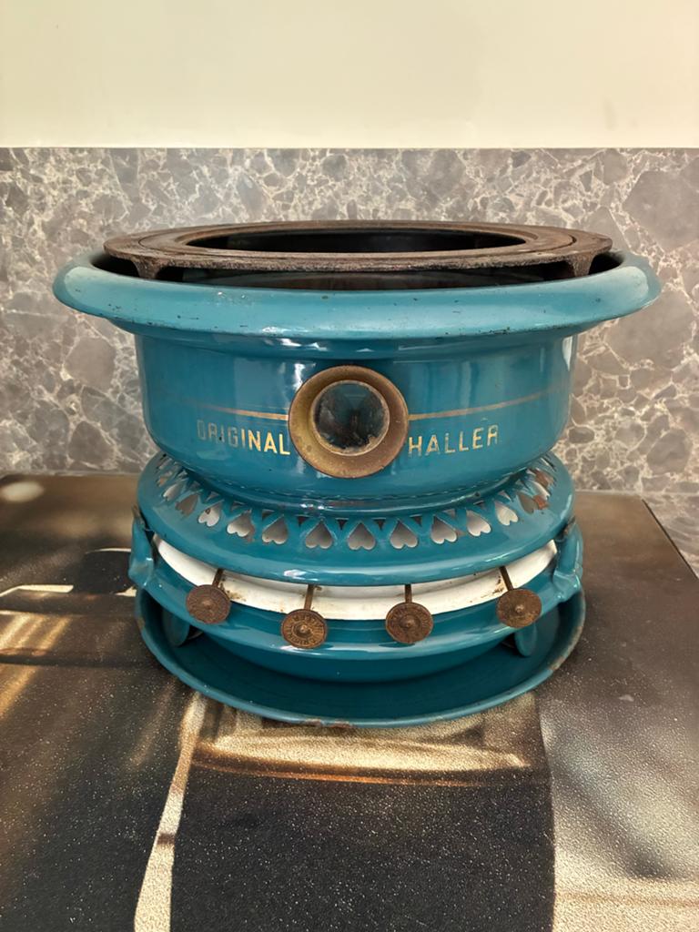 Vintage Original Haller Petroleum Kooktoestel, Antiek en Kunst, Antiek | Emaille, Ophalen of Verzenden
