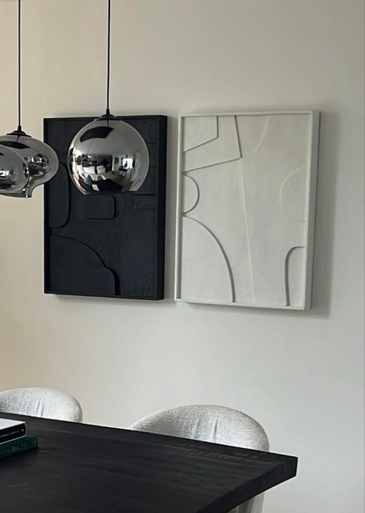 Light & Living Luxe Ornamenten - Zwart en 9010  - 80x8x60cm, Ophalen, Zo goed als nieuw