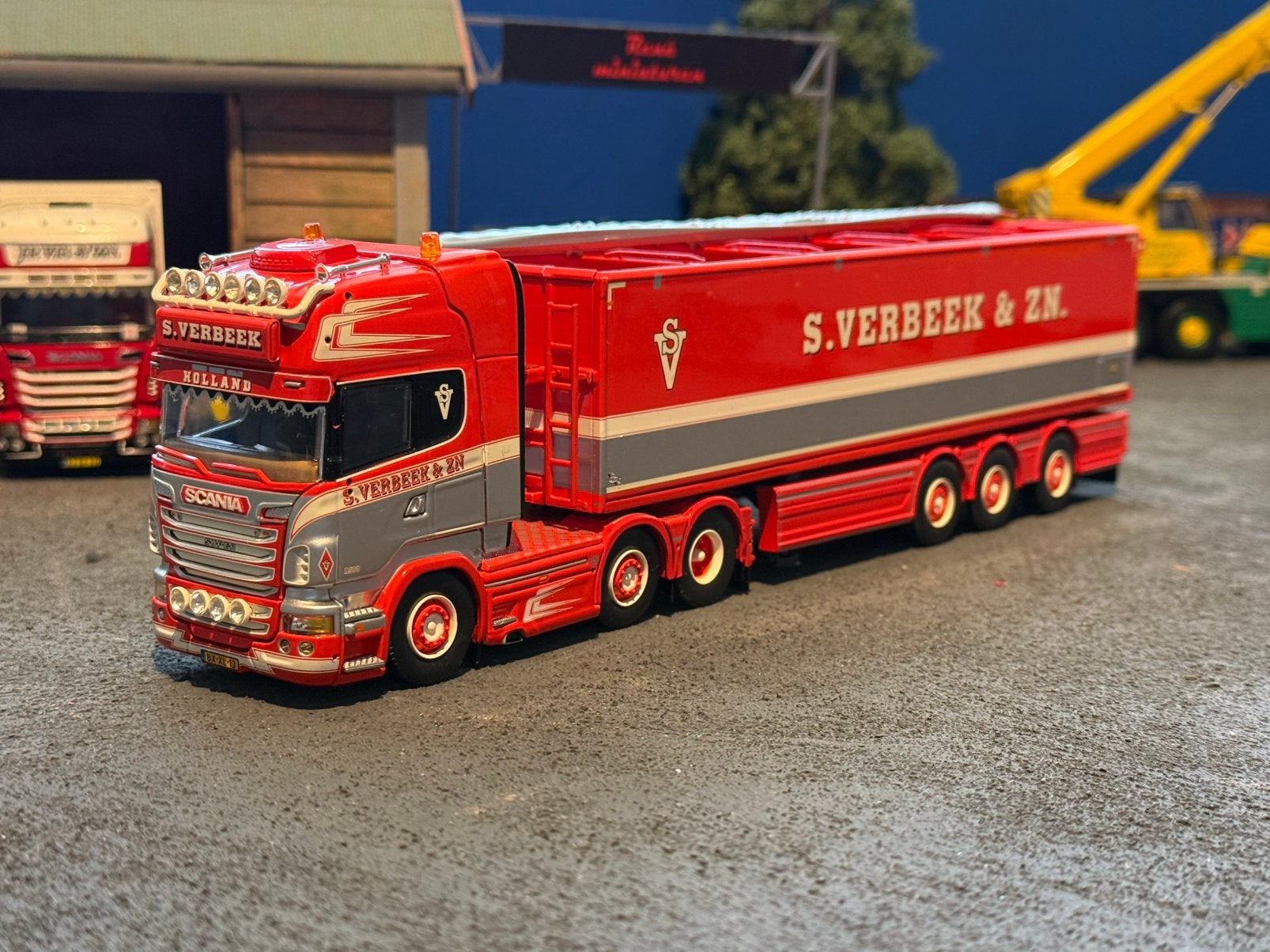 Tekno verbeek scania met trailer, Tekno, Nieuw, Tekno, Bus of Vrachtwagen