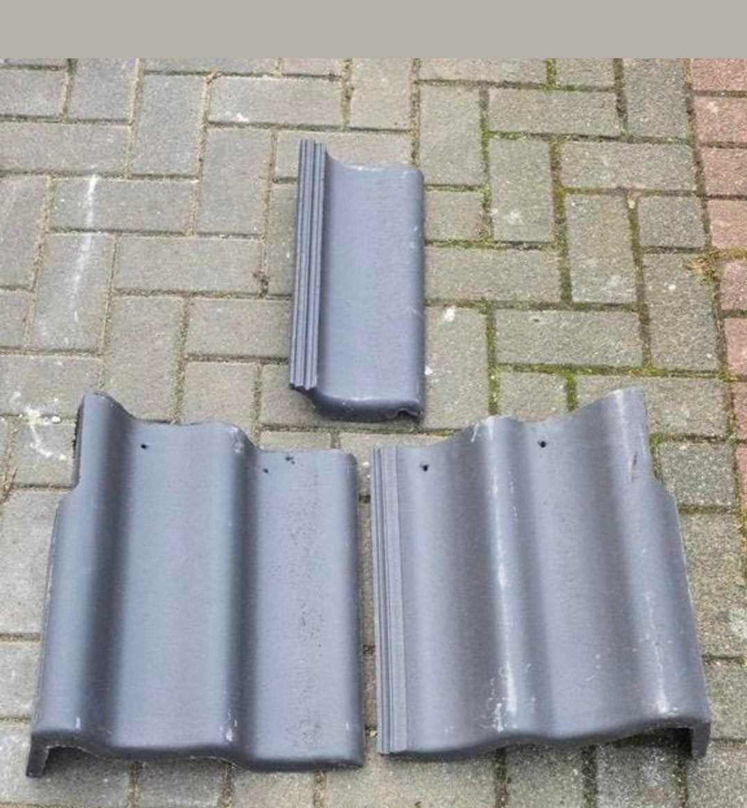Sneldek pannen hulpstukken leigrijs., Ophalen of Verzenden, Steen of Klei, Minder dan 5 m², Dakpannen