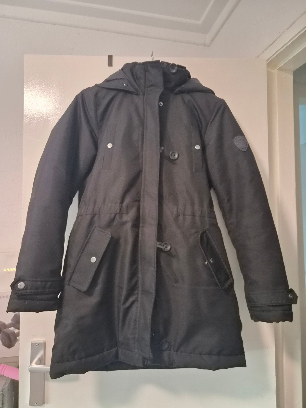 Only ONLIRIS Lange Parka - Zwarte Dames Winterjas, Kleding | Dames, Jassen | Winter, Only, Zwart, Zo goed als nieuw, Ophalen