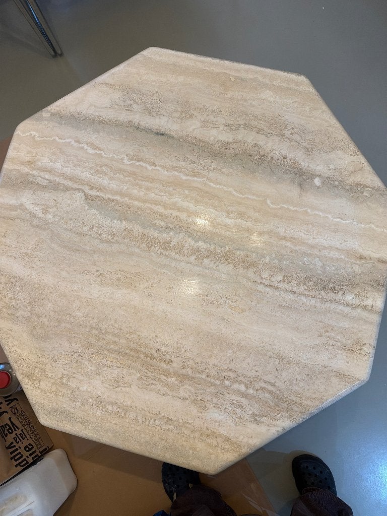 Salontafel travertine, Ophalen, Overige materialen, Gebruikt, 50 tot 100 cm