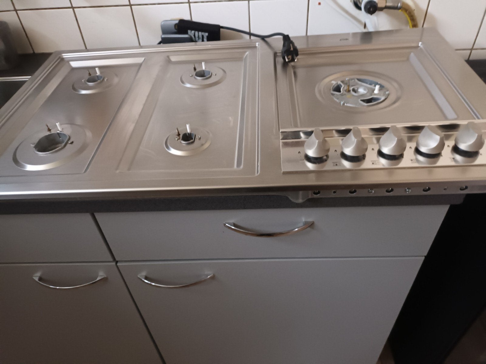 Gasplaat met.wokpit ., Huis en Inrichting, Ophalen of Verzenden, Zo goed als nieuw