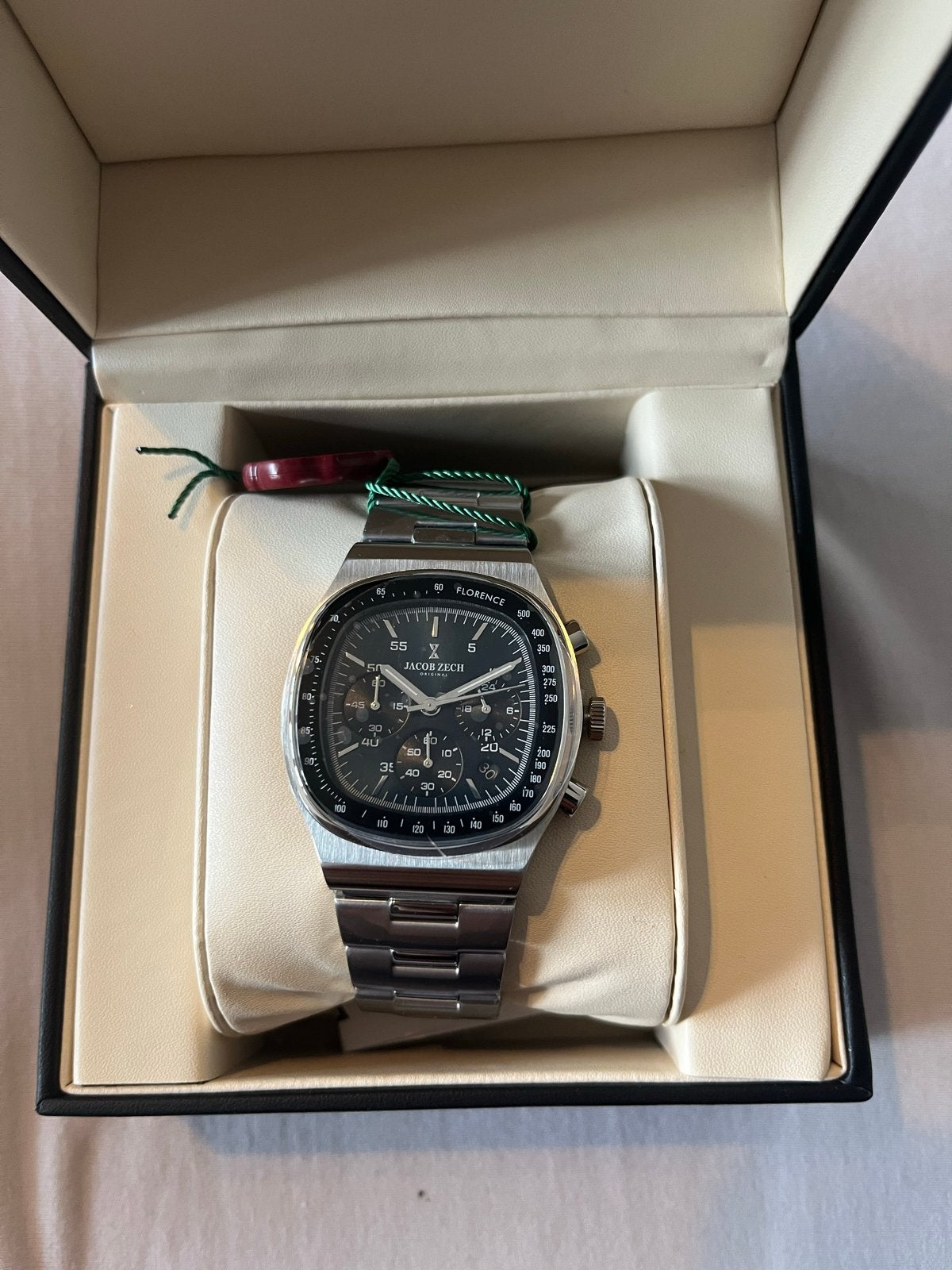 Jacob Zech Florence Herenhorloge - Zo goed als nieuw, Ophalen of Verzenden, Nieuw, Staal