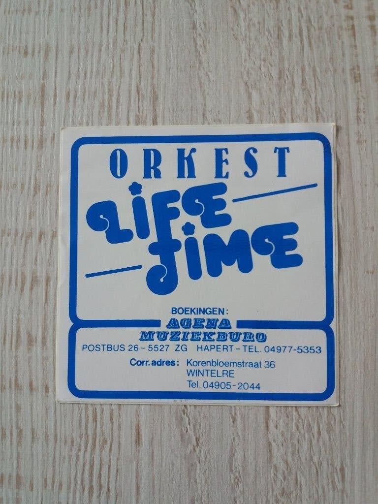 sticker ORKEST LIFE TIME, Verzamelen, Stickers, Ophalen of Verzenden, Zo goed als nieuw, Overige typen