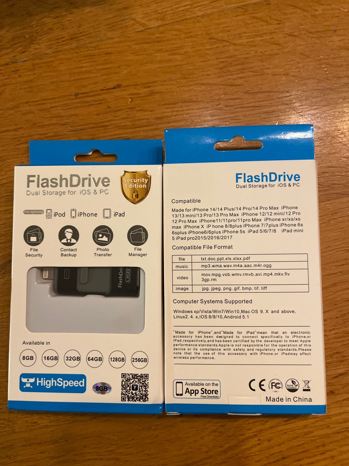 FlashDrive Dual Opslag voor iOS & PC - 8GB, Computers en Software, Ophalen of Verzenden, Nieuw, 8 GB