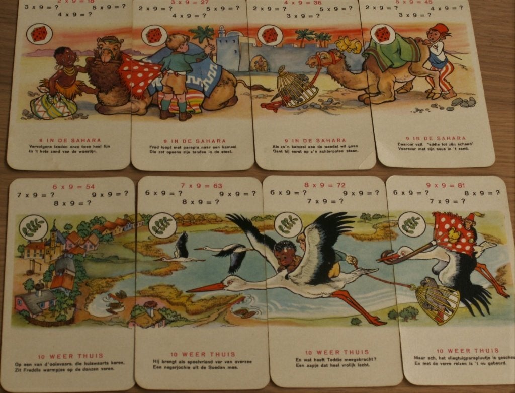 Vintage Kwartet Freddies Avontuurlijke Luchtreis 1958, Ophalen of Verzenden, Zo goed als nieuw, Kwartet(ten)