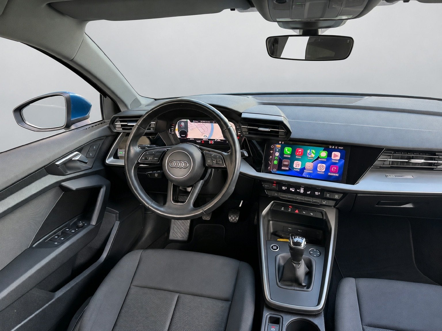 Audi A3 Sportback 30 TFSI PRO LINE VIRTUAL/NAVI/CRUISE/CARPL, 1195 kg, Gebruikt, Blauw, Parkeerassistent