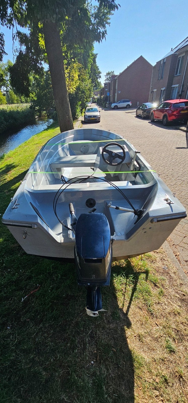terhi 410R consoleboot 15pk yamaha met trailer, Ophalen, Overige merken, Gebruikt, Buitenboordmotor