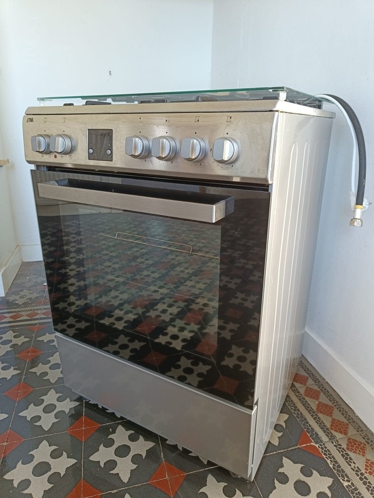 atag gasfornuis fgv460rvs, Ophalen, Gebruikt, 4 kookzones, Gas