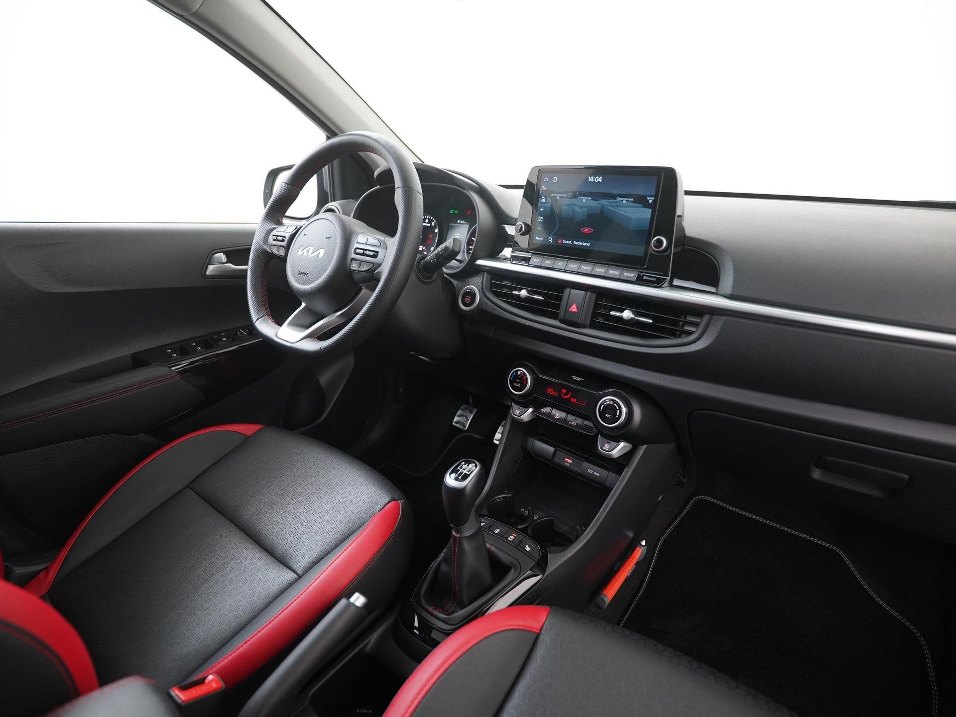 Kia Picanto 1.0 T-GDi GT-Line 100PK | Schuifdak | Leder | Zo, Auto's, Voorwielaandrijving, 12 maanden, 101 pk, Gebruikt