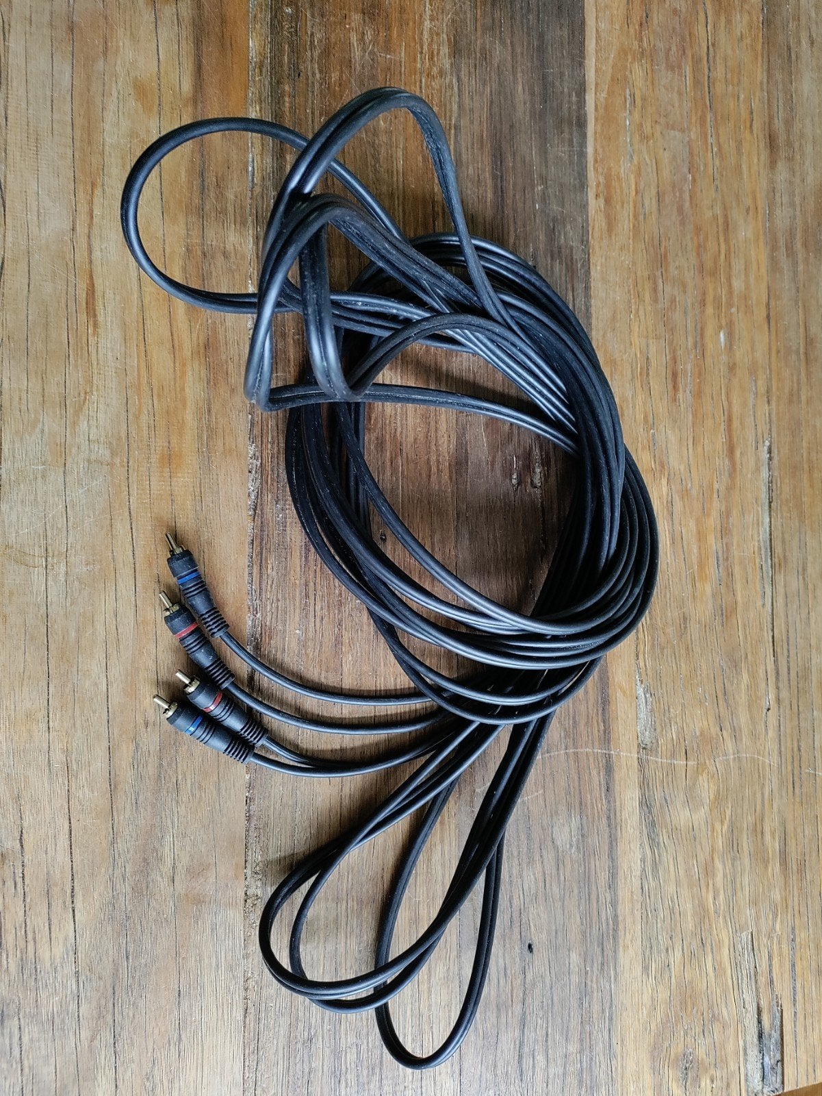 10 meter 2 x tulp naar 2 x tulp stereo audio kabel, Ophalen of Verzenden, Zo goed als nieuw, 10 meter of meer