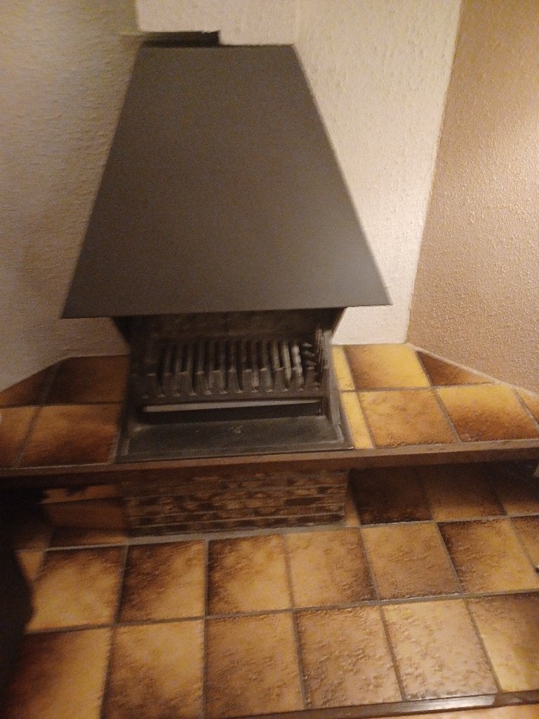 openhaard 100 % goed, Huis en Inrichting, Kachels, Ophalen, Gebruikt, Houtkachel, Vrijstaand