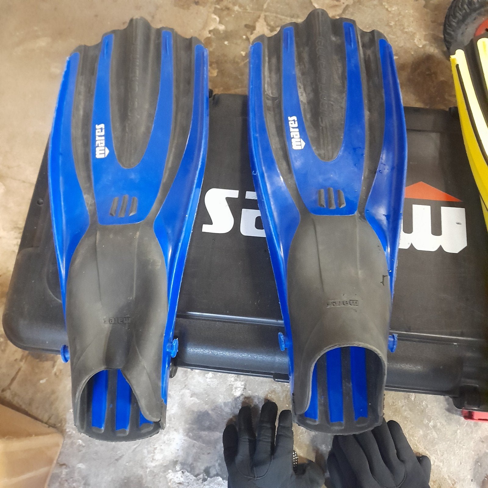 te koop goede mares superchanel  buitenvinnen,duikvinnen, Watersport en Boten, Ophalen of Verzenden, Gebruikt, Zwem- of Duikvliezen