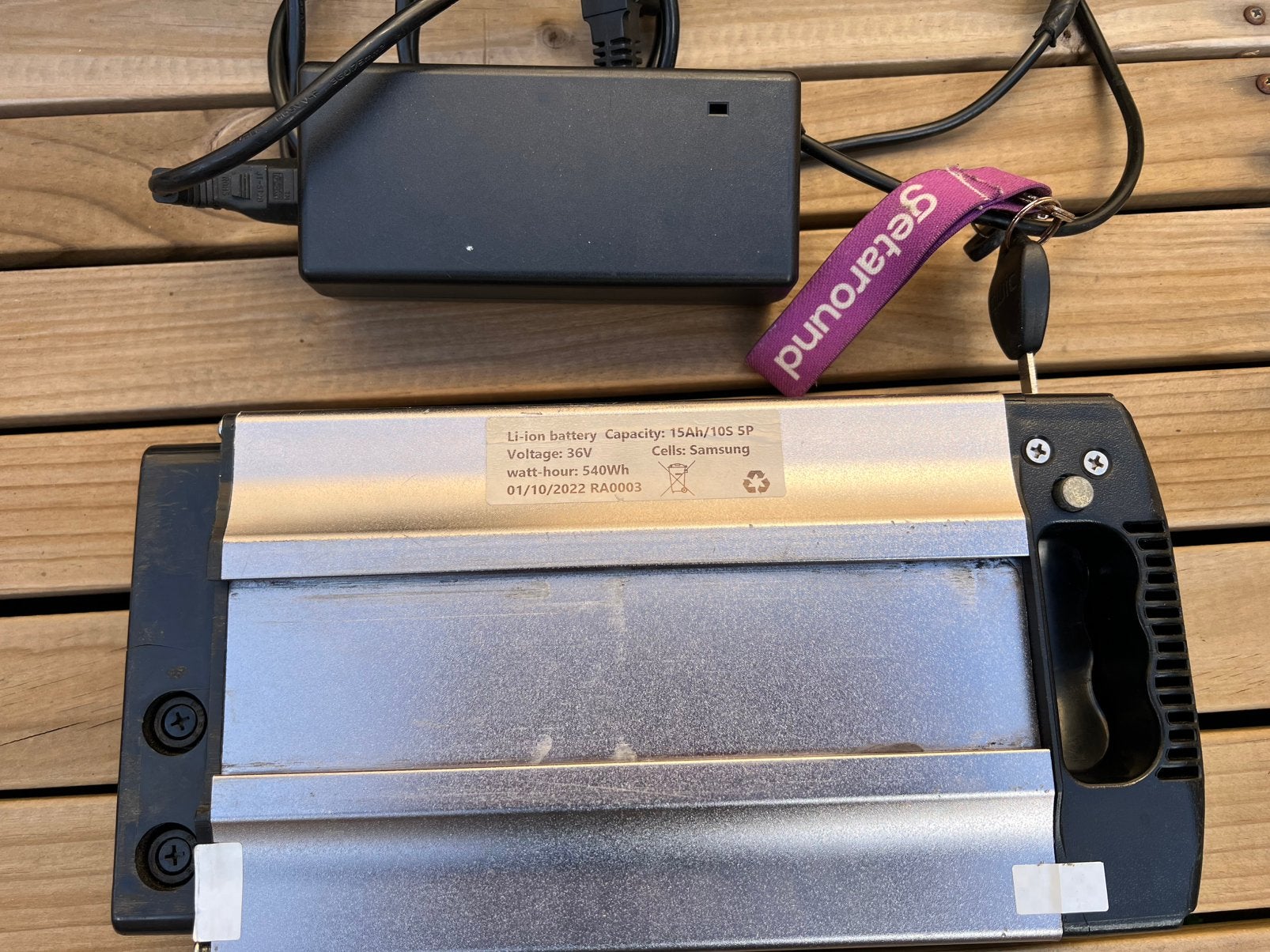 Qwic 36v 15Ah ebike accu, Zo goed als nieuw