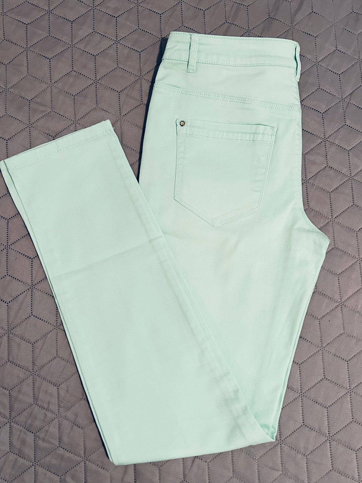 Jeans maat W27/L30 mintgroen, Ophalen of Verzenden, Zo goed als nieuw, Overige kleuren, W27 (confectie 34) of kleiner