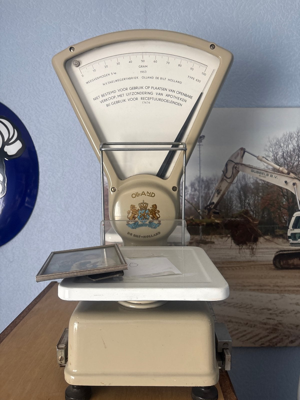 Vintage Oland De Bilt Holland Weegschaal - Type 630, Ophalen