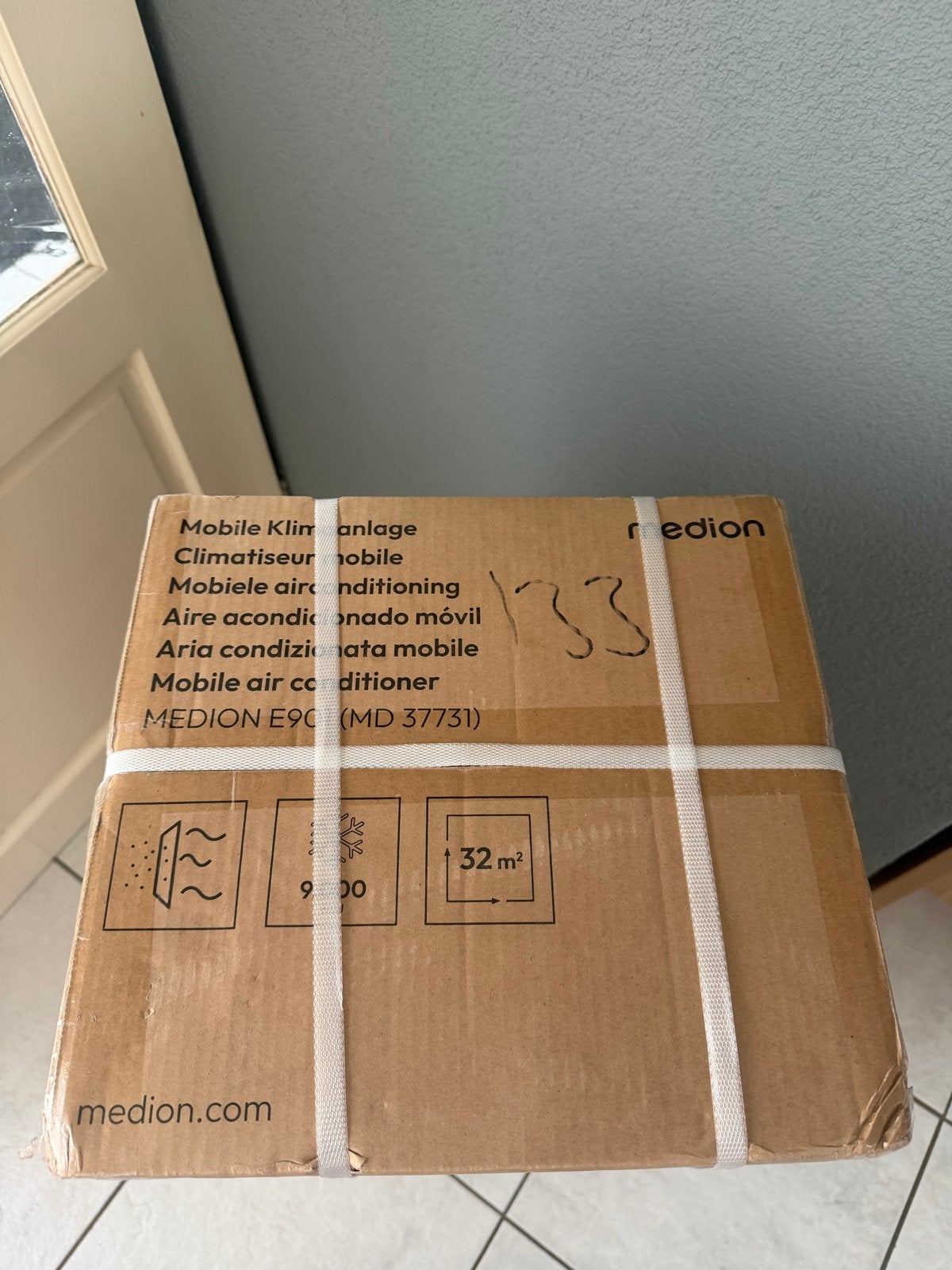Medion Mobiele Airco E901 9000btu (MD 37731) - Nieuw in doos, Witgoed en Apparatuur, Ophalen, Minder dan 60 m³, Nieuw, 3 snelheden of meer