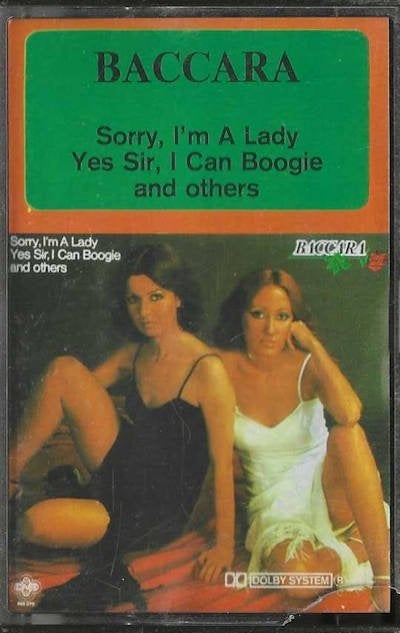 Baccara – Baccara 1977 CB472 O.A. SORRY, I’M A LADY, Gebruikt, 1 bandje, Ophalen of Verzenden, Origineel