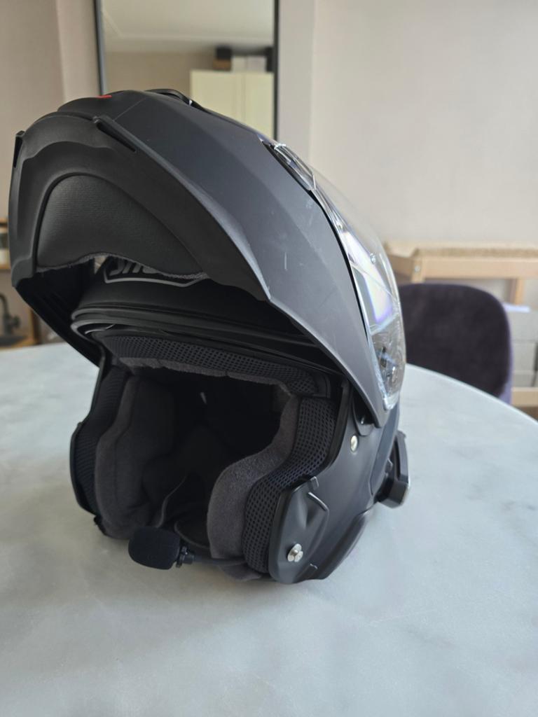 Shoei neotec 2motorhelm (maat S) met Sena 50R communicatie, Motoren, Ophalen, Tweedehands, Integraalhelm, Shoei
