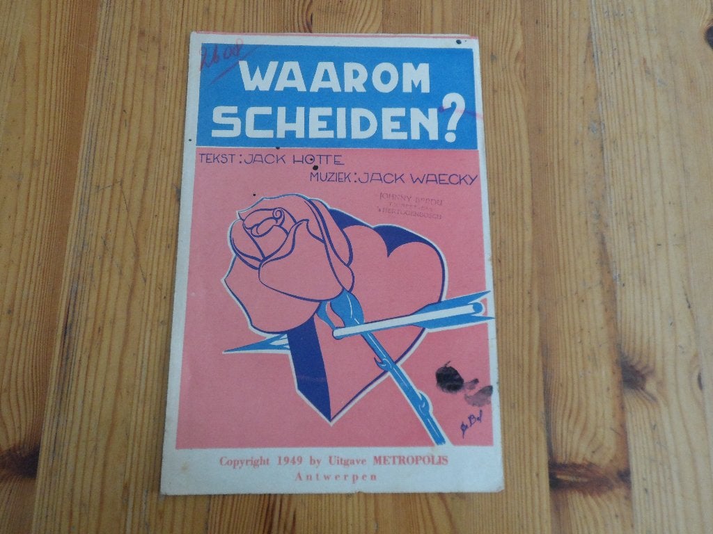Jack weacky / jack hotte - waarom scheiden, Gebruikt, Gitaar, Ophalen of Verzenden, Artiest of Componist