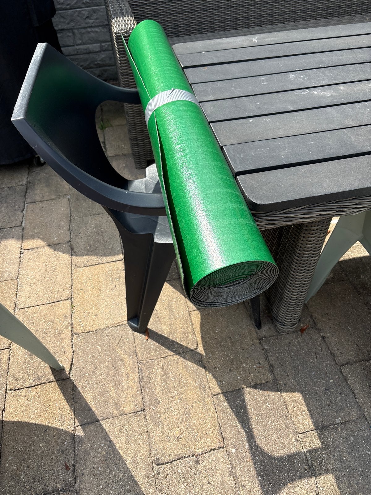 Groene ondervloerop rol - nieuw, Ophalen, Zo goed als nieuw, 15 m² of meer, Folie