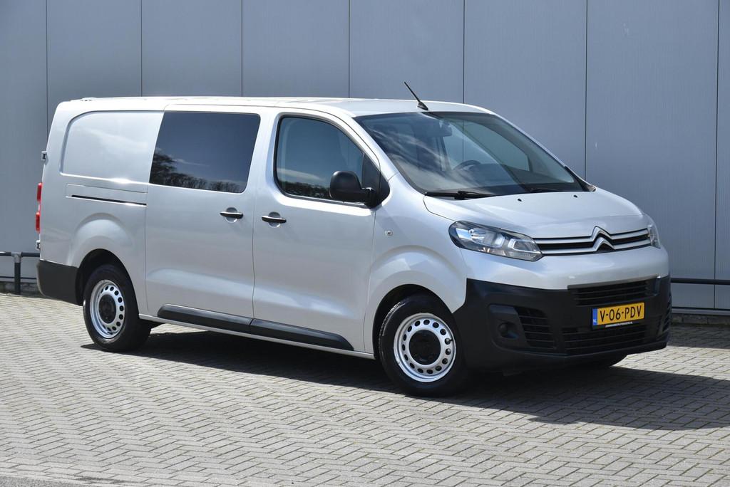 Citroen Jumpy 2.0 HDI L3H1 DC Airco Navi Cruise Trekh MARGE!, Auto's, Gebruikt, 4 cilinders, Citroën, 2500 kg