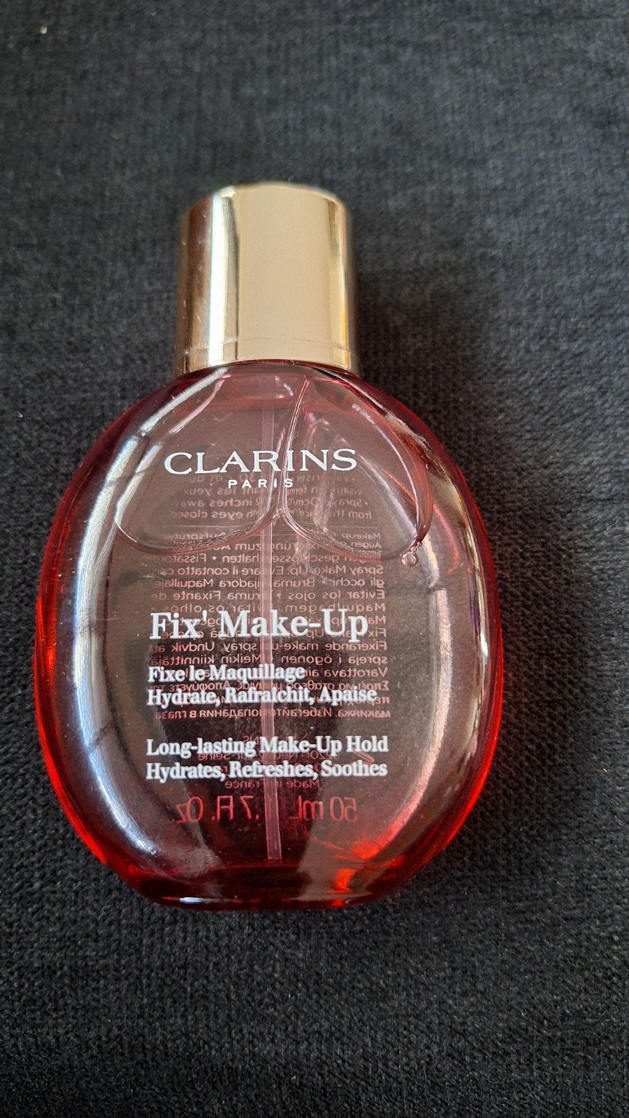 Clarins Fix' Make-Up Spray - Zo goed als nieuw, Overige kleuren, Gehele gezicht, Ophalen of Verzenden, Zo goed als nieuw