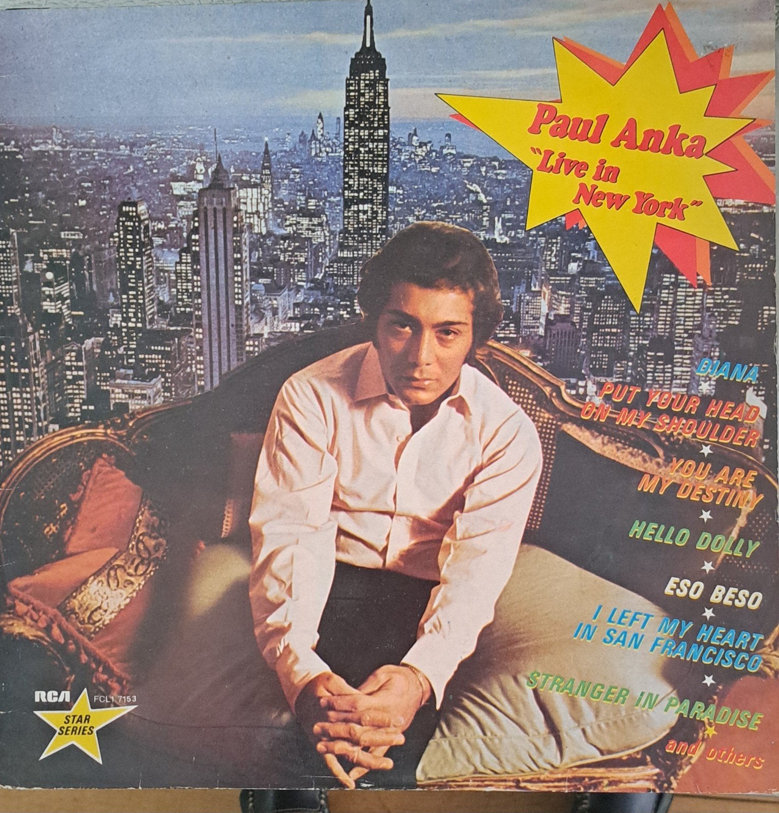 Paul Anka - Live in New York (Vinyl LP), Ophalen of Verzenden, Gebruikt, 12 inch