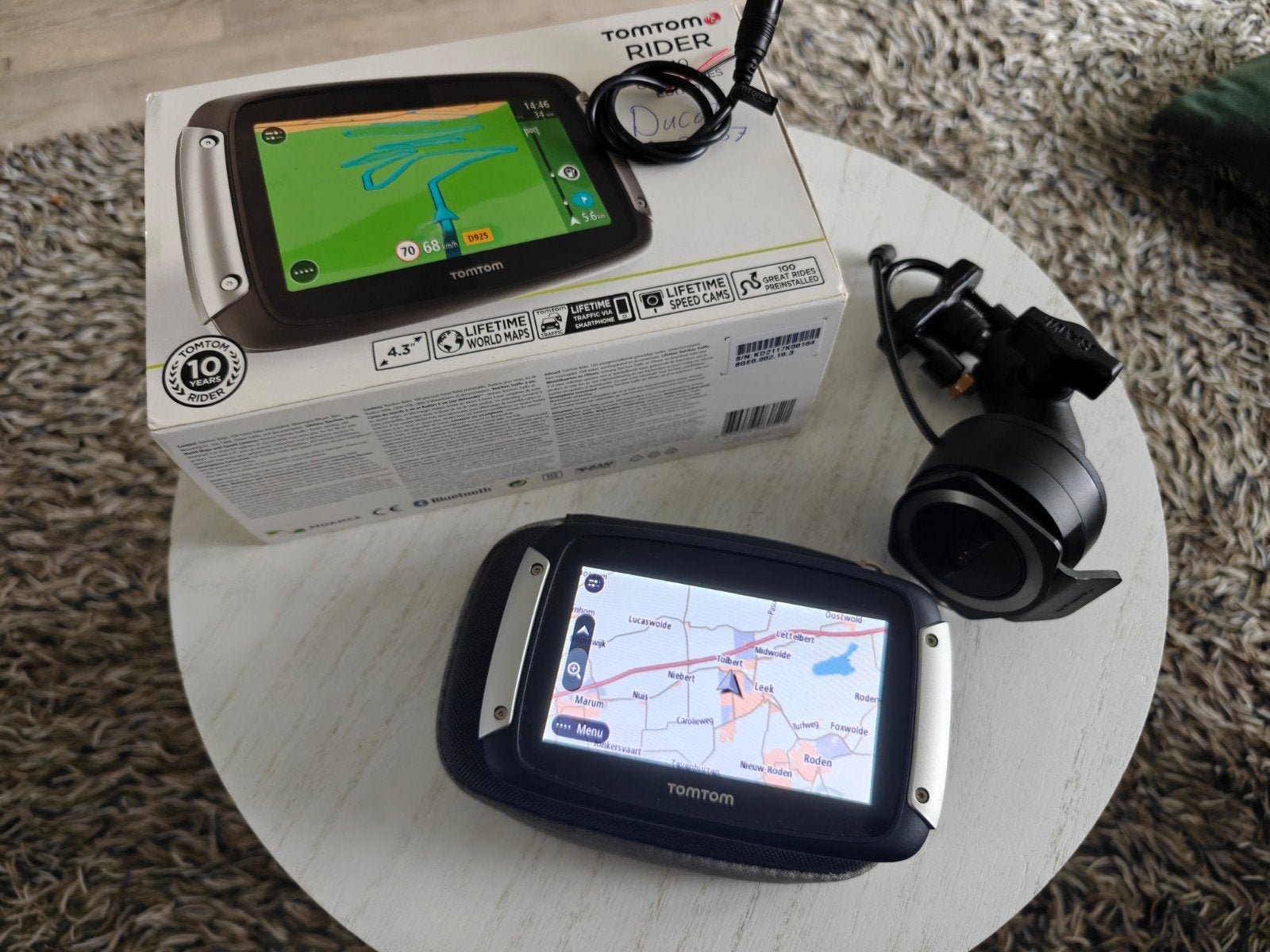 TomTom Rider 410 Great Rides Edition met updates, Ophalen of Verzenden, Zo goed als nieuw