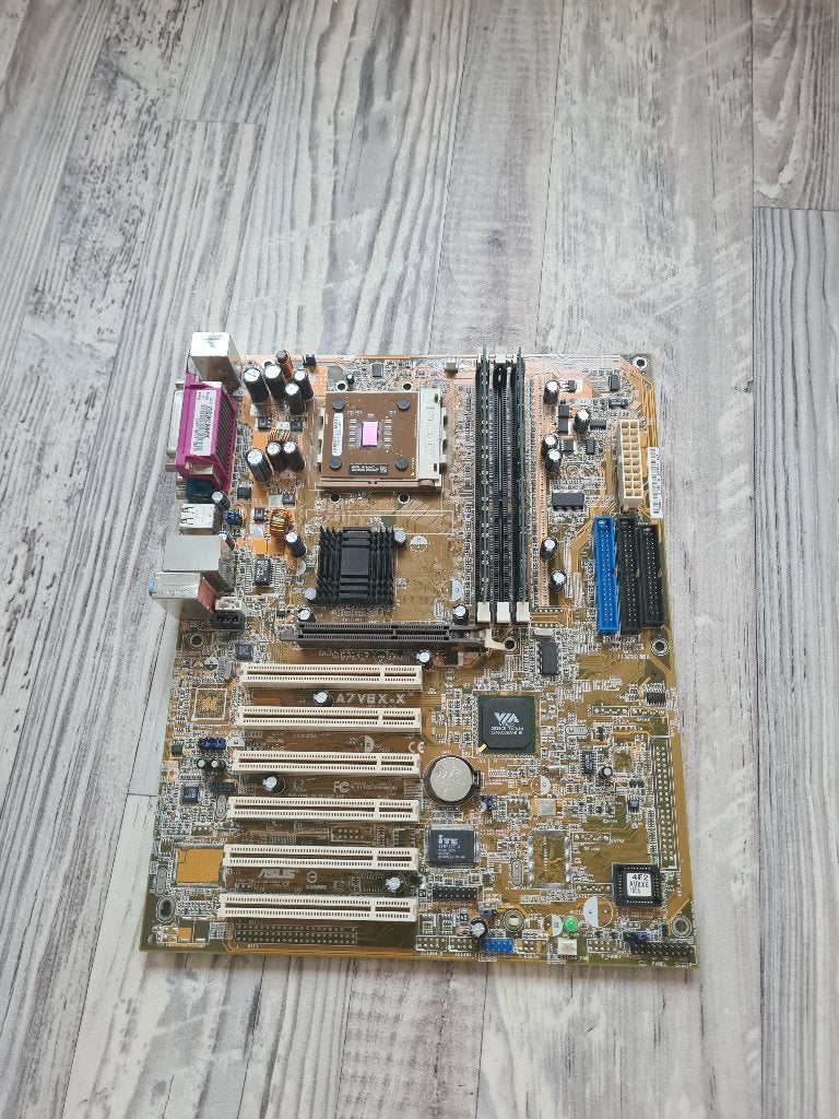 A7VBX-X  Moederbord met RAM en CPU., Ophalen, Socket A, DDR, ATX