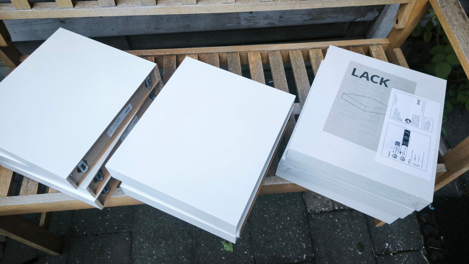 9x IKEA LACK wandplank wit, nieuw in verpakking, Ophalen, Zo goed als nieuw